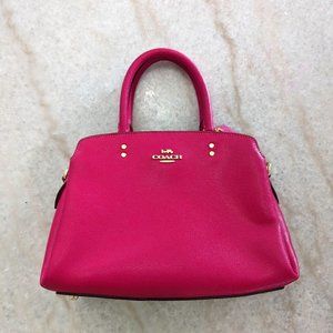 Pink Coach Leather Satchel